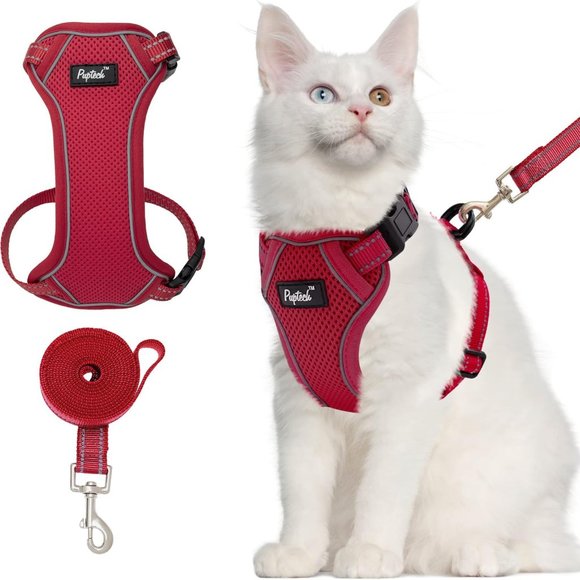 Cat harness and leash Red New in packet - Picture 1 of 1